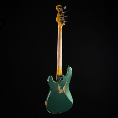 Fender Custom Shop LTD 1960 Precision Bass Heavy Relic - Aged Sherwood Green Metallic #8319 image 15
