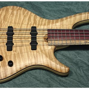 Roscoe Century 3005 J 34" scale Jazz Bass Guitar + custom upgrades extras Purpleheart Maple Ash image 21