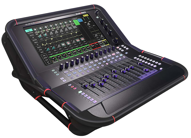 Allen & Heath AH-AVANTIS-SOLO-W-DPACK 96kHz FPGA processing, 64 Input Channels, 12 Faders / 6 Layers, 42 Mix busses, Single 15.6" HD touch screen image 1