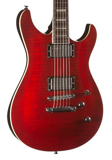 G&L Tribute Ascari GTS Electric Guitar, Trans Red, Rosewood