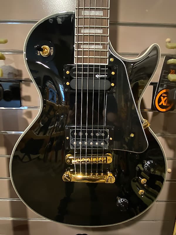 Burny RLC-95S Black Les Paul with Sustainer 2022 Black | Reverb