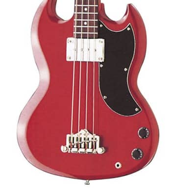 EPIPHONE EB-0 SG-Style E-Bass in Red Cherry for sale