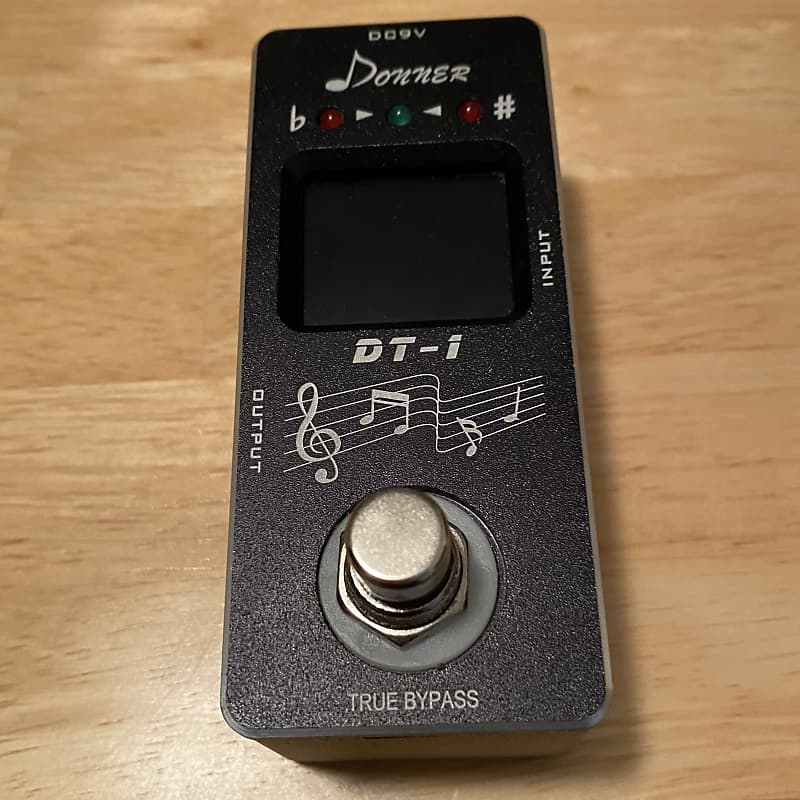 Donner DT1 Chromatic Tuner Pedal True Bypass w/ Manual & Box Reverb