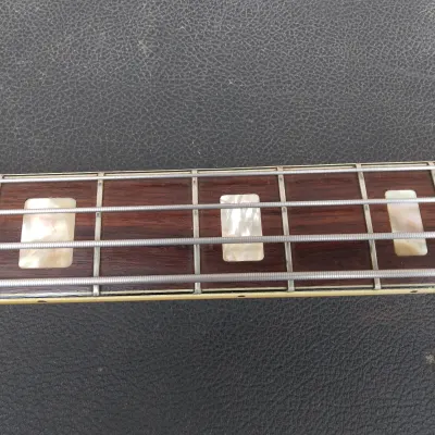 Vintage 1960's Kent 822 Electric Hollowbody Bass Guitar w/ Burns Baldwin Case! Japan, Natural Finish! image 10