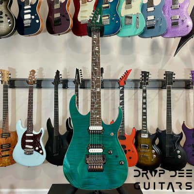 Ibanez J Custom RG8520 Electric Guitar w/ Case (9701)-Green Emerald image 2
