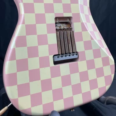 Custom/Hybrid Stratocaster, Relic, Checkerboard Aged Shell Pink over Aged Vintage White image 7