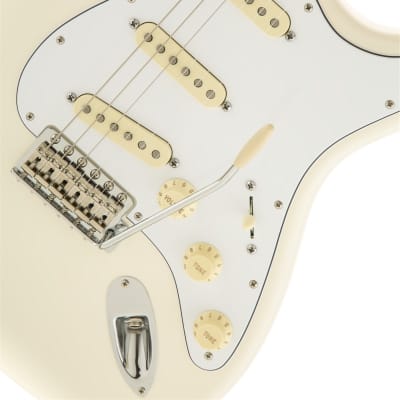 Fender Jimi Hendrix Stratocaster Electric Guitar Maple FB, Olympic White image 4