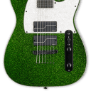 ESP LTD SCT-607 BARITONE Green Sparkle w/Case