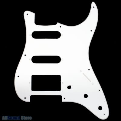 1-ply White Pickguard for Fender Stratocaster Strat USA MIM HSS / SSH 11-Hole Humbucker