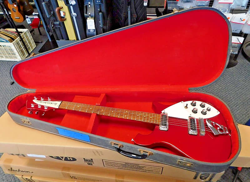 Vintage 1987 Rickenbacker 610 Electric Guitar! Teardrop Case! Ruby Red Finish!!! image 1