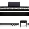 Casio PX160BK KIT (Black) 88 Note Fully Weighted Digital Piano Inc: Timber Stand, 3 Pedal Board & Adjustable Piano Bench