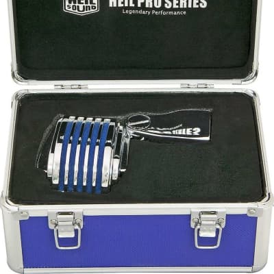 Heil The Fin Cardioid Dynamic Vintage Microphone w/Case Blue image 3
