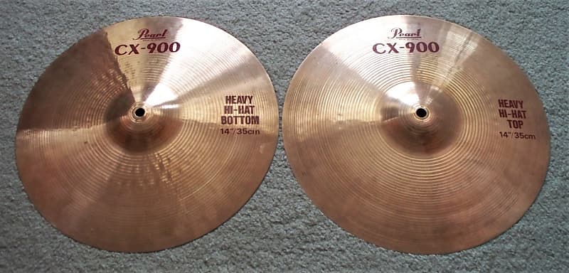 14'' Pearl CX-900 Hi-Hat Cymbals (1987)