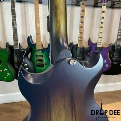 Dunable USA Custom Shop Minotaur Electric Guitar w/ Case - Yellow Purple Burst image 13
