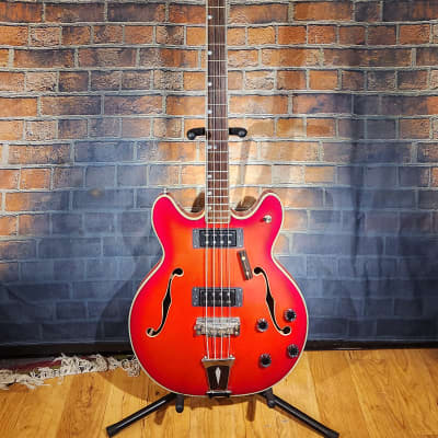 Vintage 1970s Epiphone 5120/E Hollow-Body Bass Cherry Red for sale
