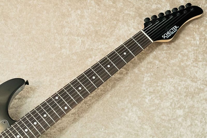 輝く高品質な Schecter SD-7-24-AL-FXD-2H -Black- 2022 [7st Strings][Made ギター