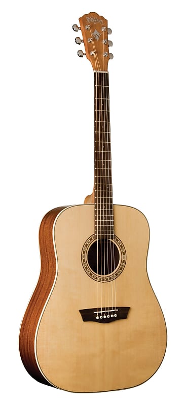Washburn D7S Harvest Dreadnought Acoustic Guitar. Natural Gloss WD7S-A-U image 1