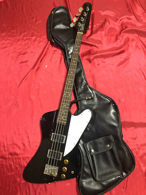 Burny TB-70 T Bird Type 1980's Japan Vintage Electric Bass
