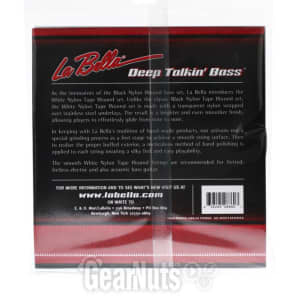 La Bella 760T Deep Talkin' Bass White Nylon Tapewound Bass Guitar Strings - .060-.115 Standard image 2
