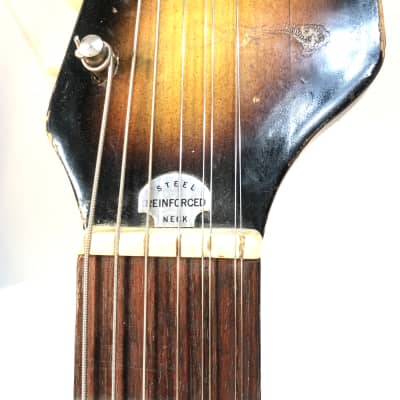 Vintage modified 8 string Decca Teisco hot rod weirdo jangle machine The Tielman Special 1964 Sunburst image 3