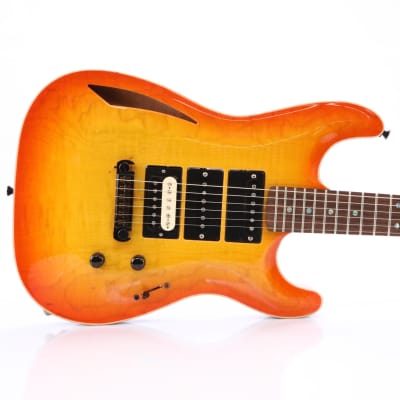 Mercurio S-Style Tequila Burst Electric Guitar w/ Interchangeable Pickups #50805 for sale