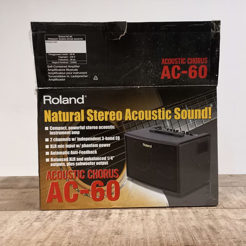 Roland AC-60 Acoustic Chorus 2-Channel 60-Watt 2x6.5" Acoustic Guitar Combo 2003 - Present Black image 1