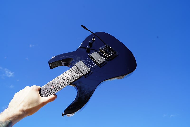 ESP LTD SIGNATURE SERIES JH-600 CTM Black Jeff Hanneman 6-String Electric Guitar (2024) image 1