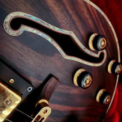 SJ Custom Guitars All Rosewood Es-275 Based Prototype,abalone Inlays, Alnico Pickups, image 16