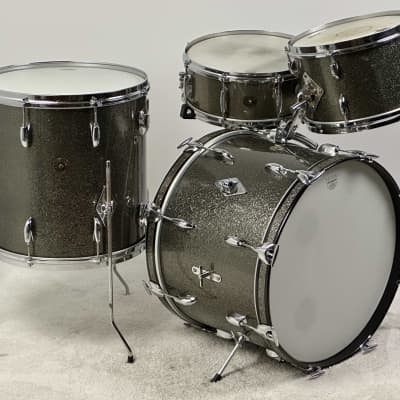 Gretsch 20/12/16/5x14" Vintage 60's Round Badge Drum Set - Starlight Sparkle image 4