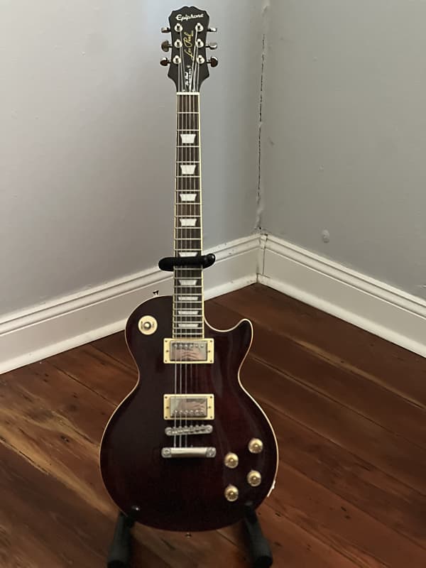 ギター Epiphone Les Paul 1960 Tribute Epiphone Les Paul Tribute Plus Electric Guitar - Midnight Sapphire