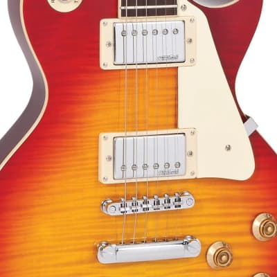 Vintage V100 ReIssued Electric Guitar - Cherry Sunburst (V100CS) image 4