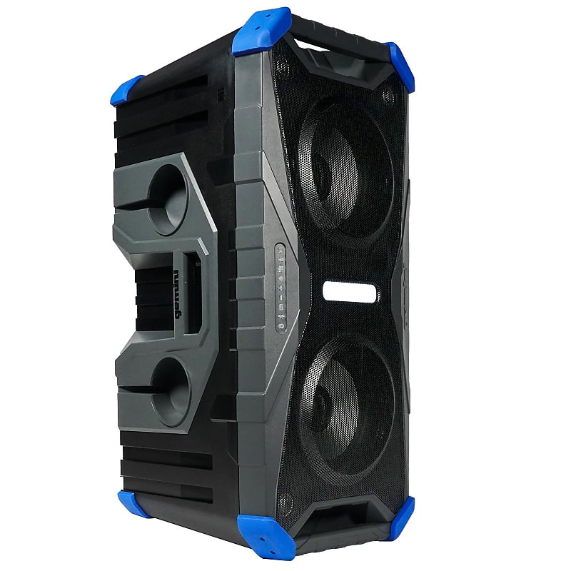 Gemini Sound SoundSplash 400W Floating Waterproof Wireless Bluetooth Speaker, LED Light Show, Dual 8” Woofers & NFC Pairing - Perfect for Pool Parties, Beach, Travel & Home Fun (Blue/Gray) image 1