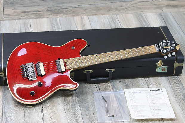 1998 Peavey EVH Wolfgang Patent Pending Trans Red Flame +