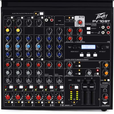 Peavey PV 10 BT Mixer with Bluetooth and Effects (PV10BTd1)