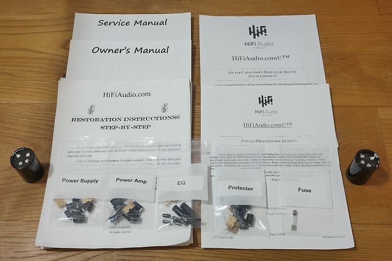 Sansui AU-D33 restoration kit filter capacitor repair rebuild fix  			