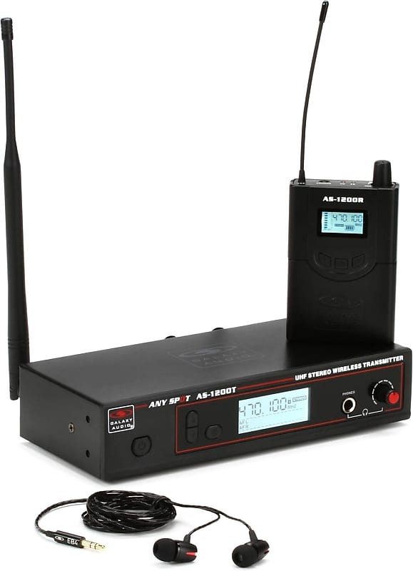 Galaxy Audio AS-1200P4 Wireless in-Ear Personal Monitor System - P4 Band image 1
