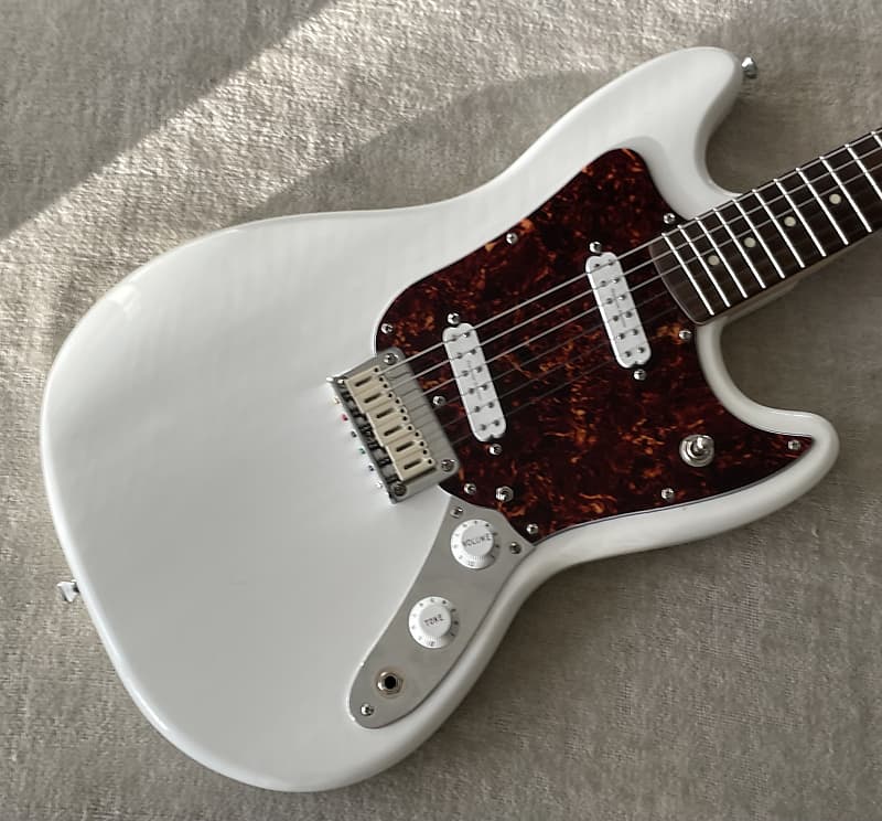 2019 Squier Mustang HH Olympic White Hot Rod Mod Duncan Little 59 + SJBJ  Pickups w Cloth Wiring CTS Pots + Tusq Saddles + String Trees + 2 Extra