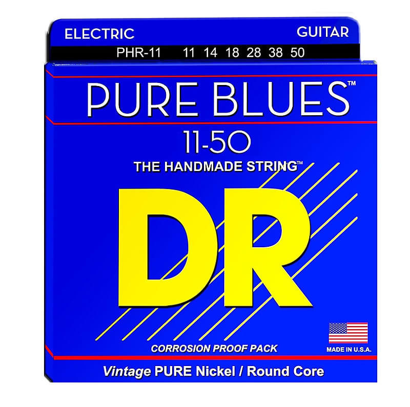 DR PHR-11 Pure Blues Heavy Electric Guitar Strings (11-50) image 1