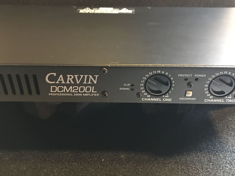 Carvin DCM200L 200 Watt Stereo Power Amp Rack Mount Reverb