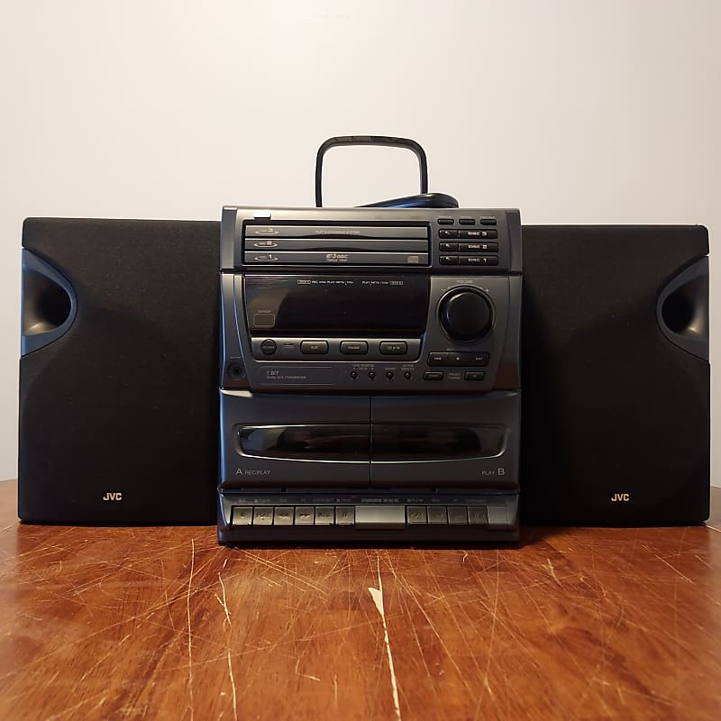 ラジオ・コンポ [JVC] COMPACT COMPONENT SYSTEM JVC FS-G5 Compact Component System 5 Disc CD AM/FM/MP3 USB/AUX