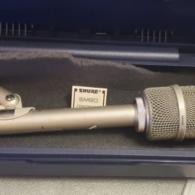 Shure SM80 1982 Pair Condenser Microphones image 1