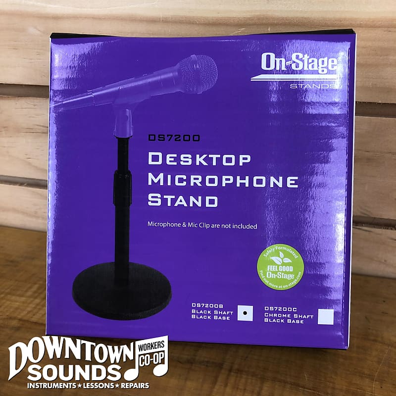 OnStage DS7200B Desktop Mic Stand Reverb