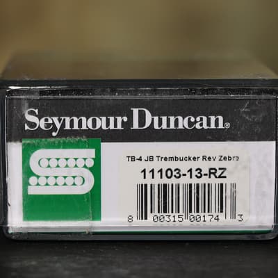 Seymour Duncan TB-4 JB Trembucker Humbucker PICKUP Reverse Zebra Bridge Guitar image 3