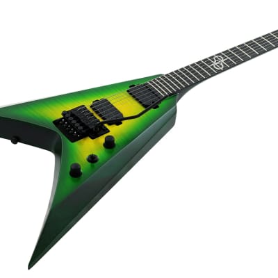 Solar Guitars V1.6FRLB 2021 - Lime Burst image 9