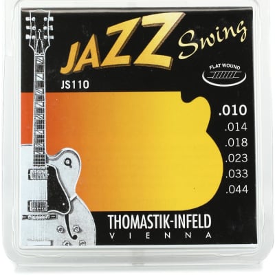 Thomastik-Infeld JS110 Jazz Swing Flatwound Electric Guitar Strings - .010 -.044 Extra Light image 1