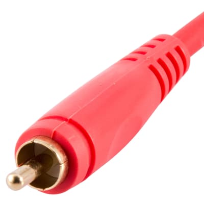25 Foot Red RCA Male to RCA Female Audio Extension Cable AV RCA Extender Cord image 3