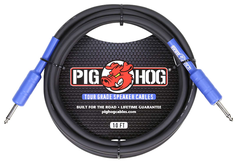 Pig Hog PHSC10 1/4” Tour Grade Speaker Cable - 10ft image 1