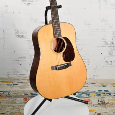 Martin D-18 Standard Dreadnought Natural Acoustic Guitar With Hard Case image 3