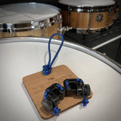 Drumgees RIM Accessory for Drums BLUE - Percussion Bungee Cord Strap Snare Toms FX Attachment image 1