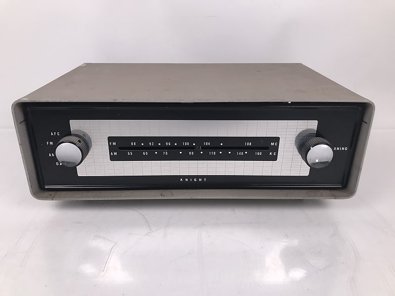 Knight 83YX787 1958 AM/FM Tube Tuner  			